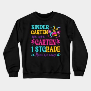 Kids Kindergarten Done 1st Grade Last Day Of School Graduation Crewneck Sweatshirt